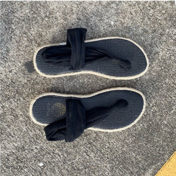 Black Sandals with Wrap Straps - Picture 1 of 2